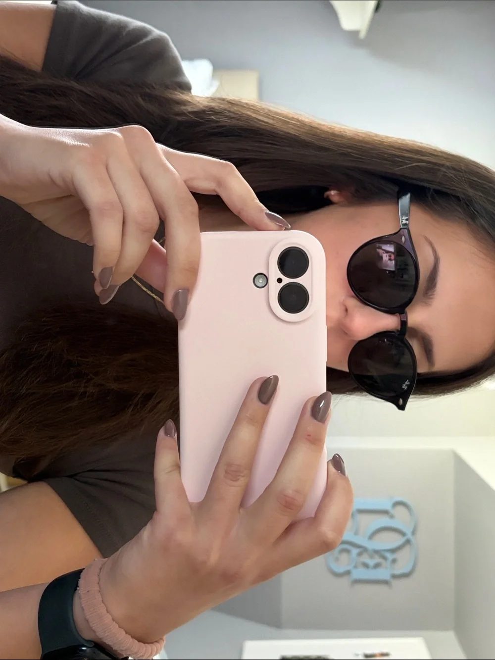 Ray-Ban Black Frame Green Lens Round Sunglasses RB2180